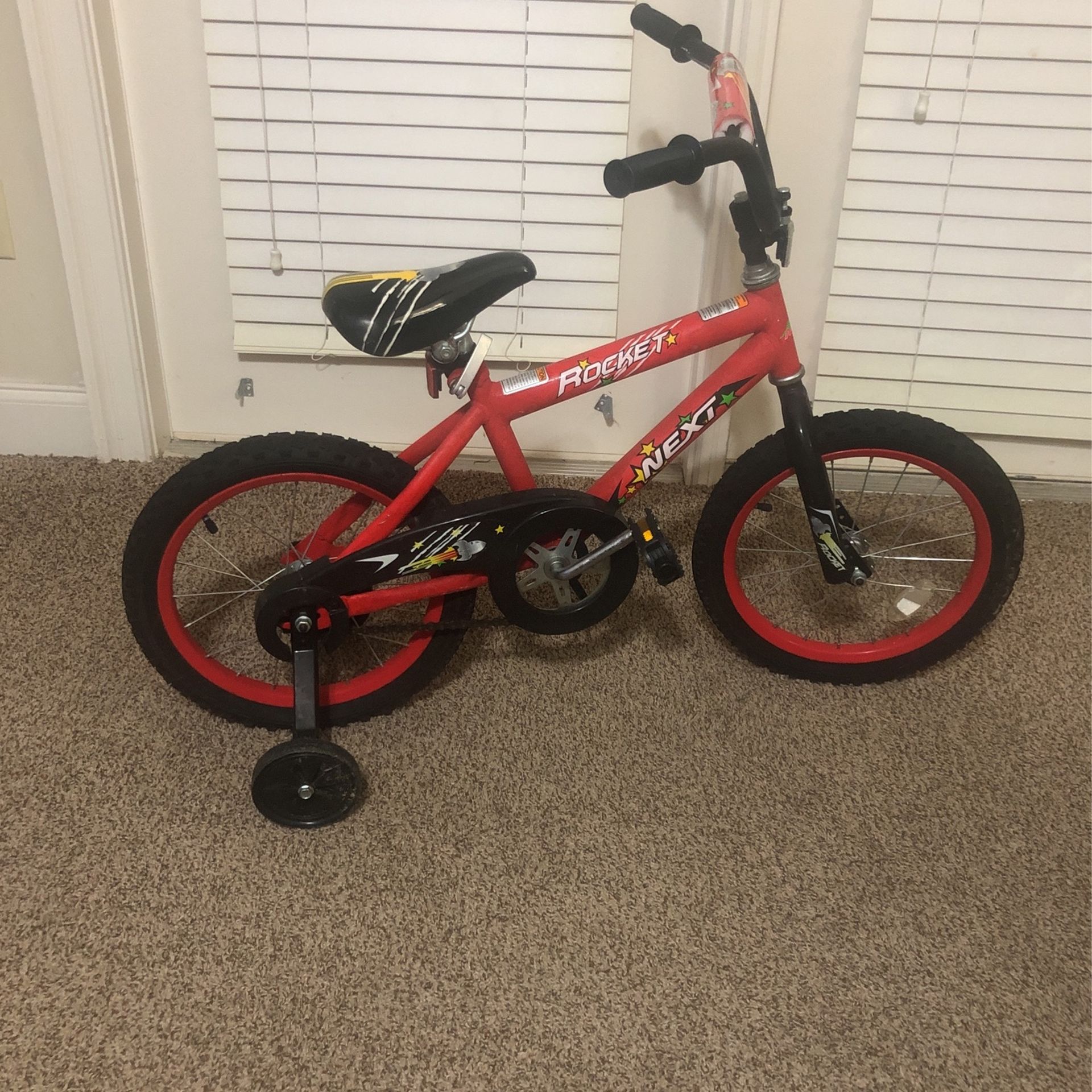 16” Bike Red Rocket Theme