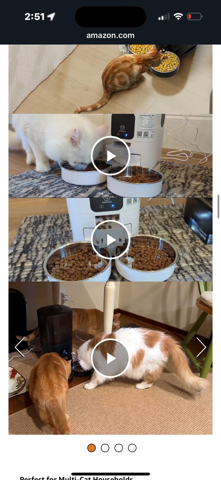 7L Automatic Two-way Pet Feeders. 2.4G WiFi Timed Auto Feeder