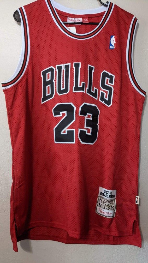 Red Jordan Jersey Sizes M Thru 3 X Brand New In Plastic
