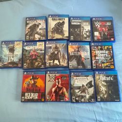 PS4 Game Bundle (13 games)