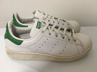 Adidas Stan Smith Ortholite Low Top White Green Leather Men Junior 5.5 Women's 7