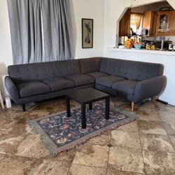 Dark Grey Sectional Sofa