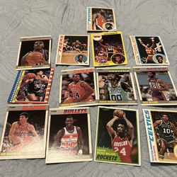 Vintage basketball trading cards lot 
