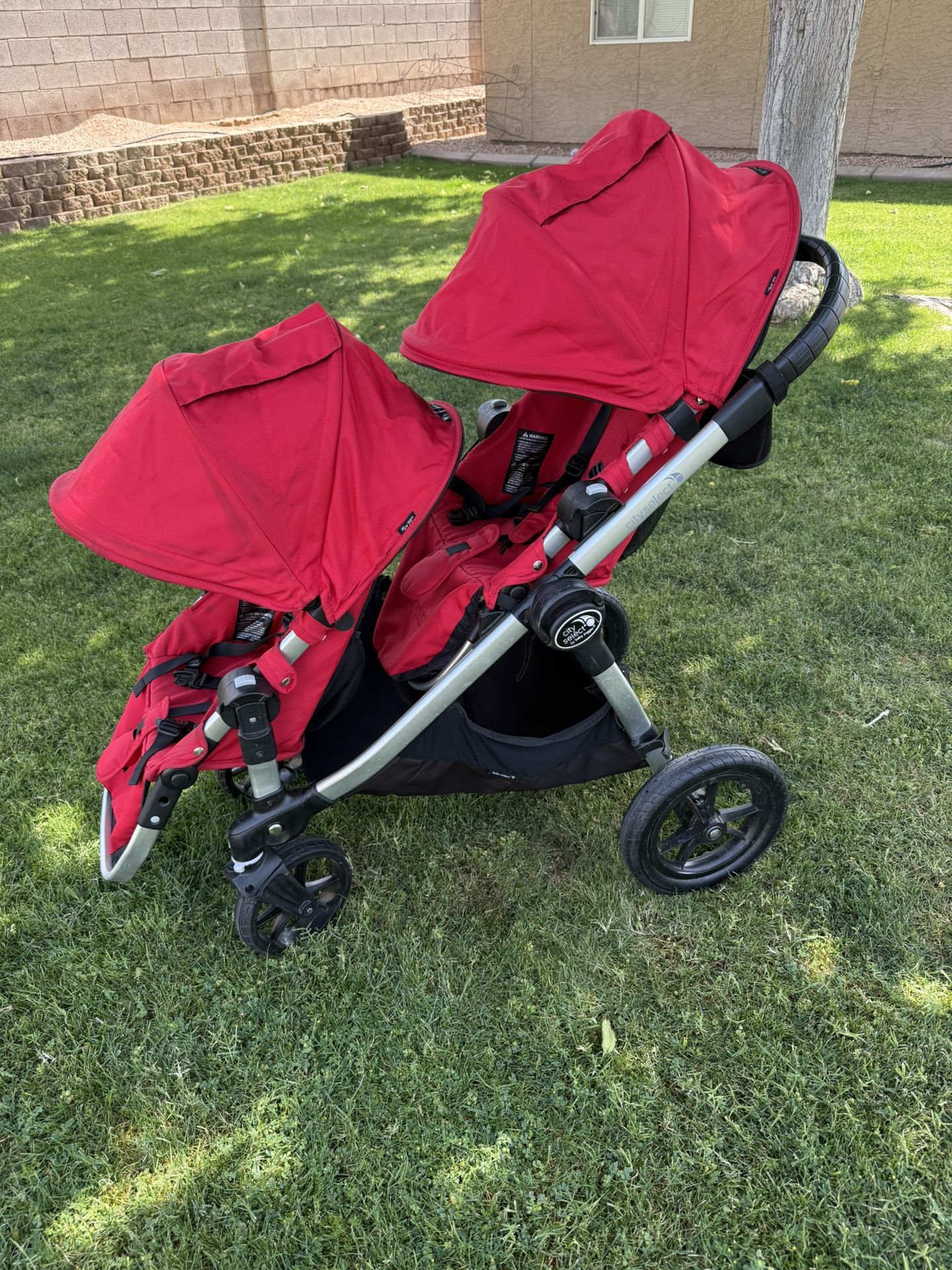 City Select By Baby Jogger Double Red Stroller