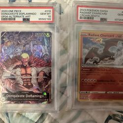 Pokemon/one piece tcg graded cards