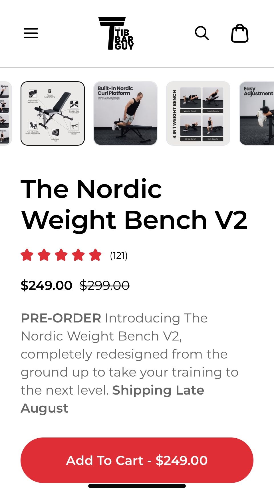 Nordic Weight Bench