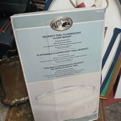 Hampton Bay Regency Oval Fluorescent Flush Mount light fixture. 