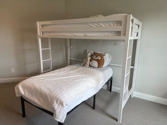 Twin Loft Metal Bed Frame by Park Manor
