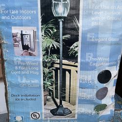 portable single head lamppost pre-wired