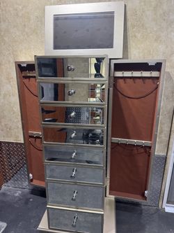 Mirrored Jewelry Armoire