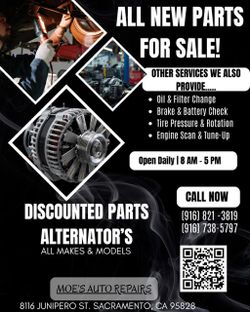 All new Alternator- Dodge, Ford, Mazda, Kia, Toyota, Nissan, Honda 