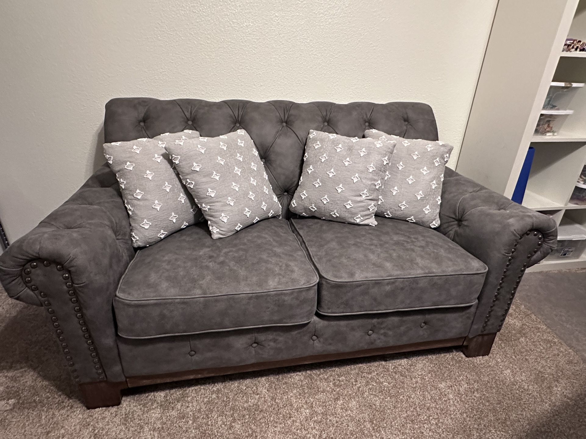 Annalea Chesterfield Rolled Sofa - Wayfair