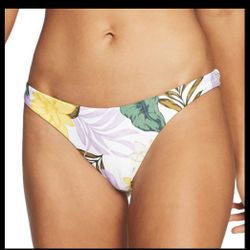 Vitamin A Swimwear California High Leg Floral Bikini Bottom Soleil 4/XS NWT New
