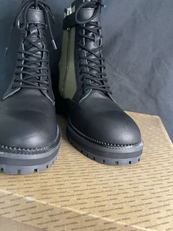 NEW $119 UO Urban Outfitters Military Combat Boots US 8M Leather Rubber Blk Grn Urban Outfitters | Shoes | New 19 Uo Urban Outfitters  main image 2
