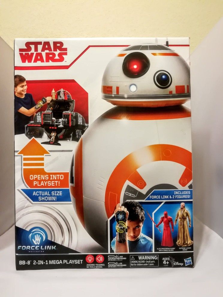 STAR WARS FORCE LINK BB 8 2 IN 1 MEGA PLAYSET HASBRO MISB SEALED