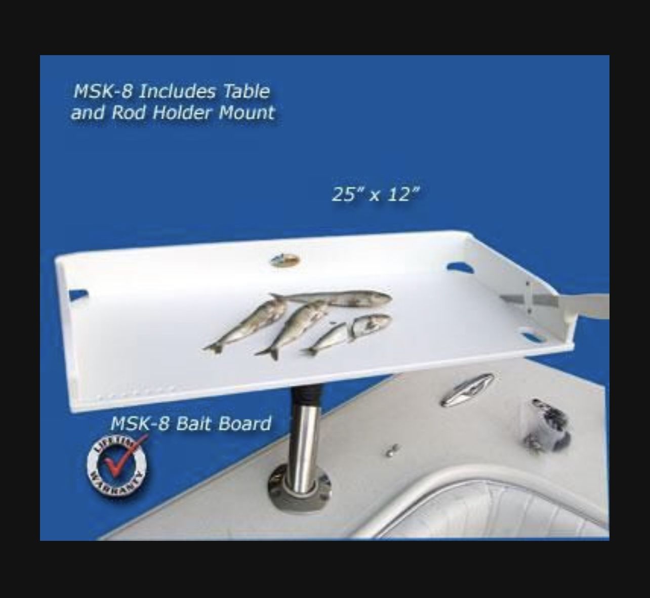 Brand New 12” x 21” Bait/Fillet Table Only $94.95