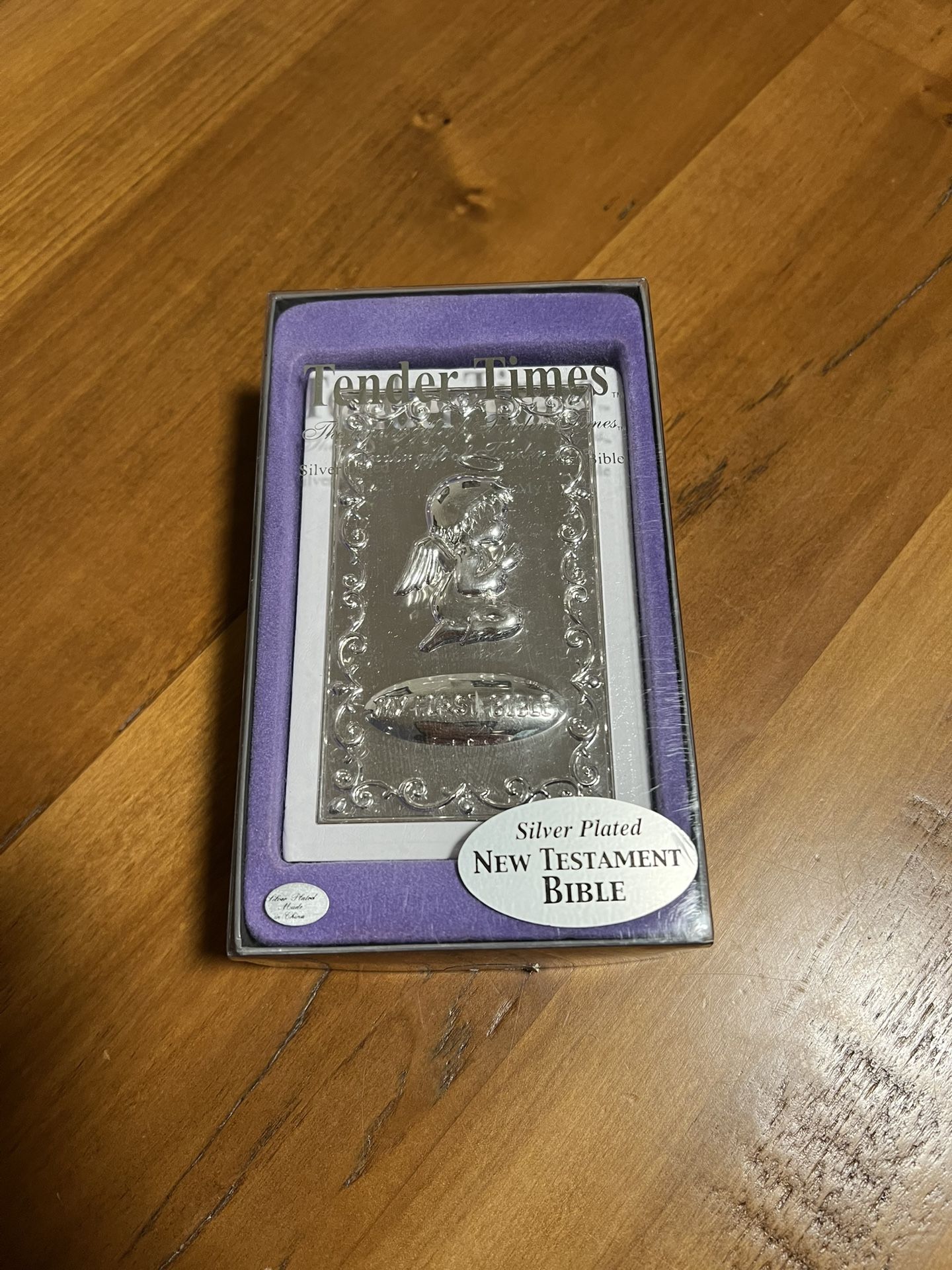Silver Plated Bible New Testament, New