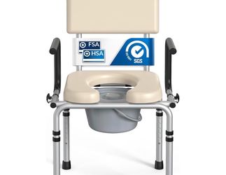 Portable commode seat