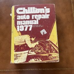 Chilton’s Auto Repair Manual 1977