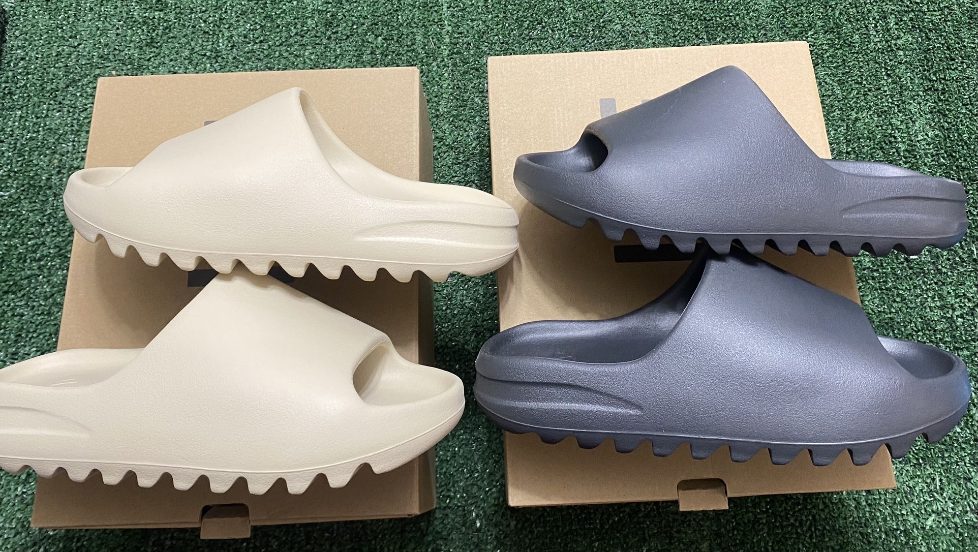 DS Adidas Yeezy Bone, Onyx Slide Size 8