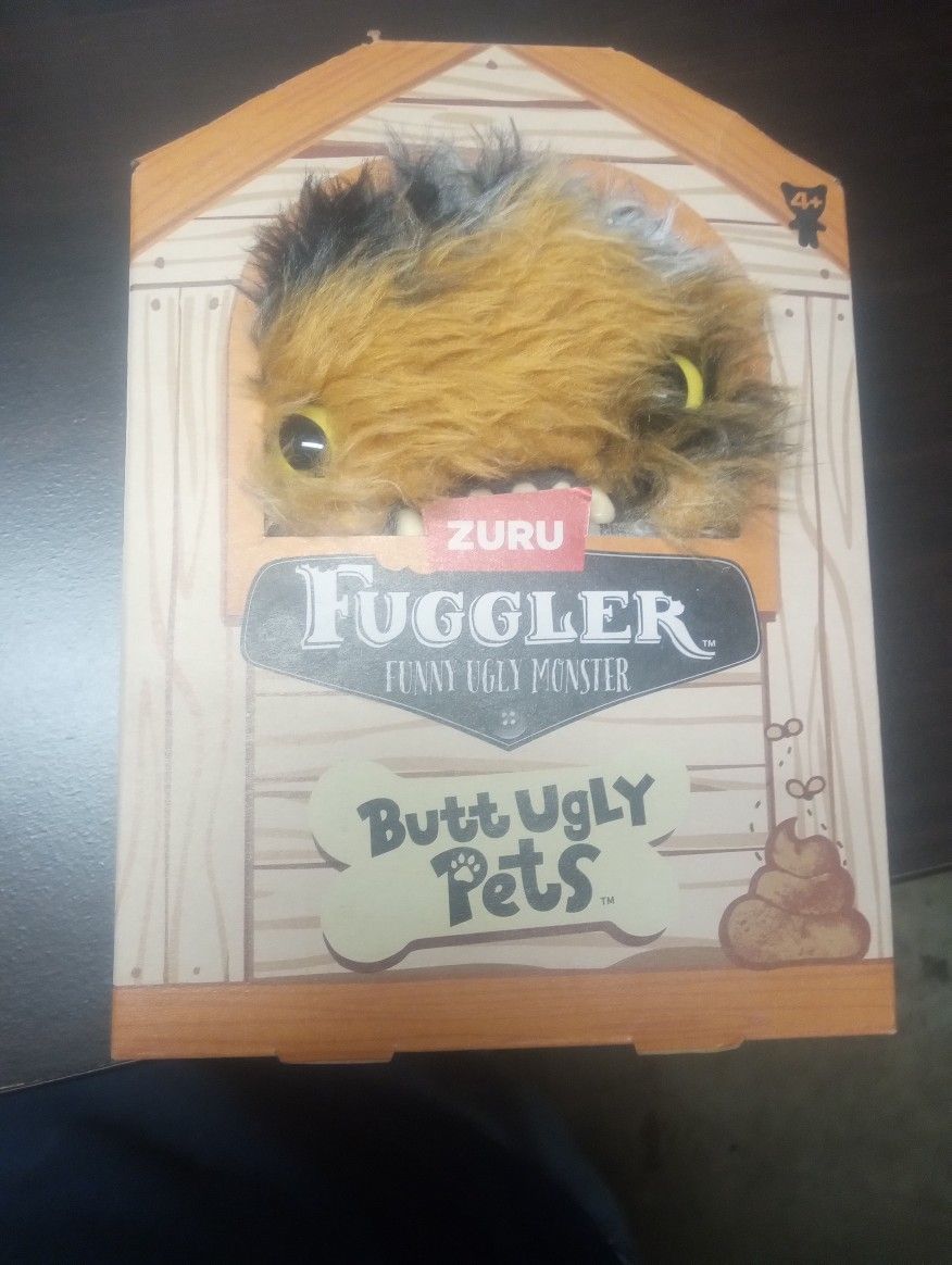 Fuggler Butt Ugly Pets Cheezee Calico Plush Funny Ugly Animal Stuffed