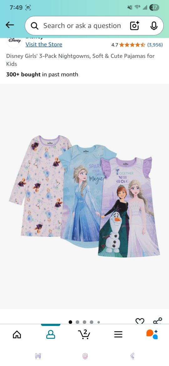 Frozen Night Gown Set