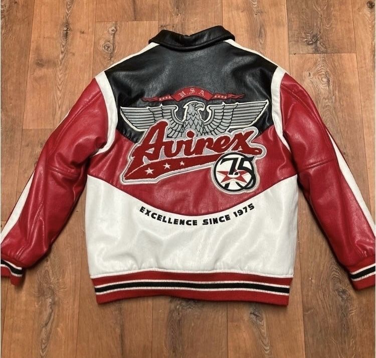 Vintage AVIREX USA Leather A2 Motorcycle Jacket Vintage Bomber