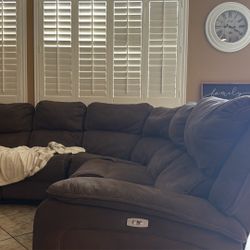 Beautiful Sectional With Power Recline 