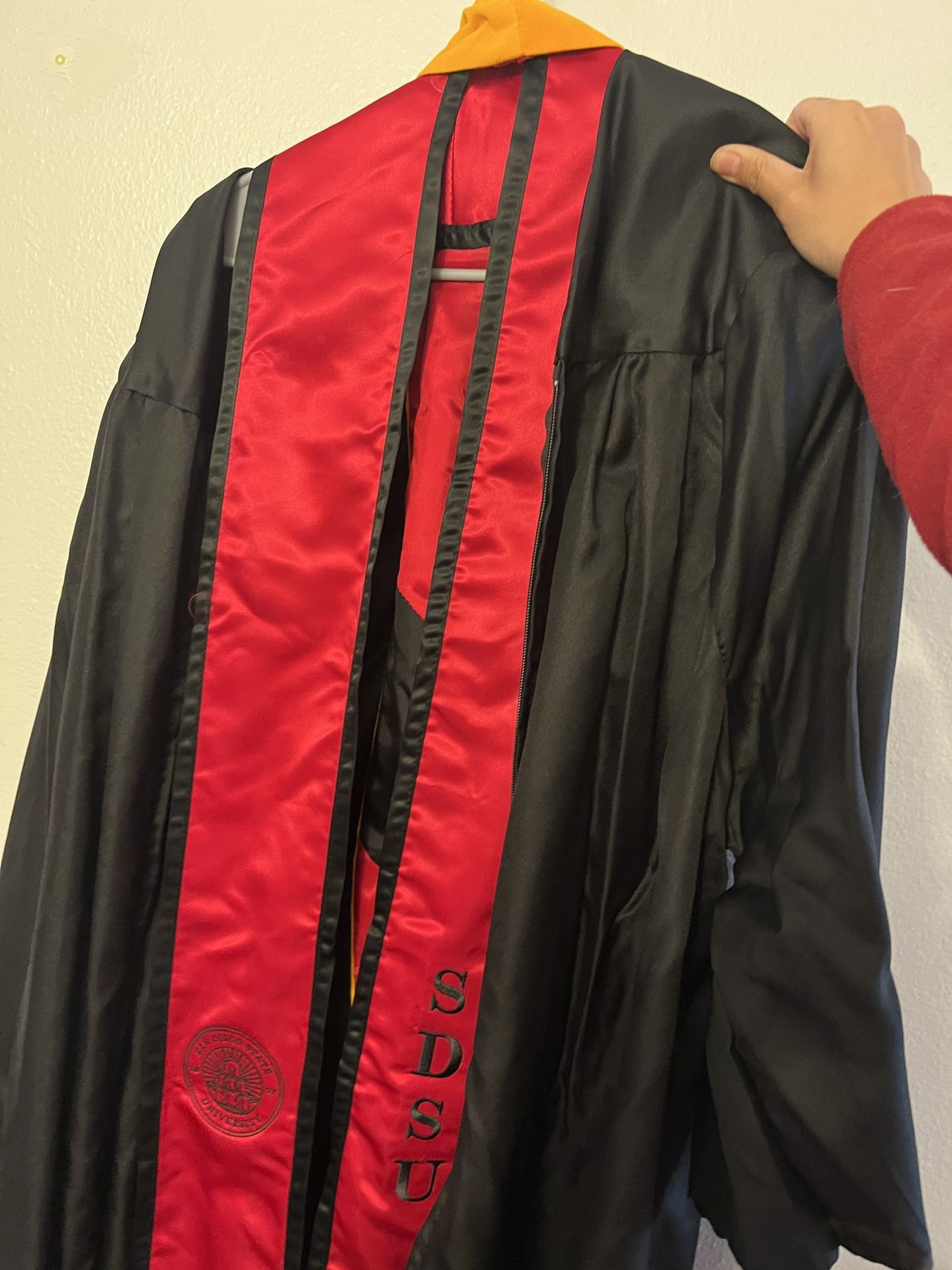 SDSU Masters Regalia 2023 With Gold Hood