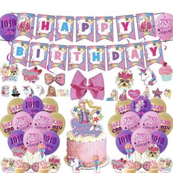 leftover jojo birthday decorations