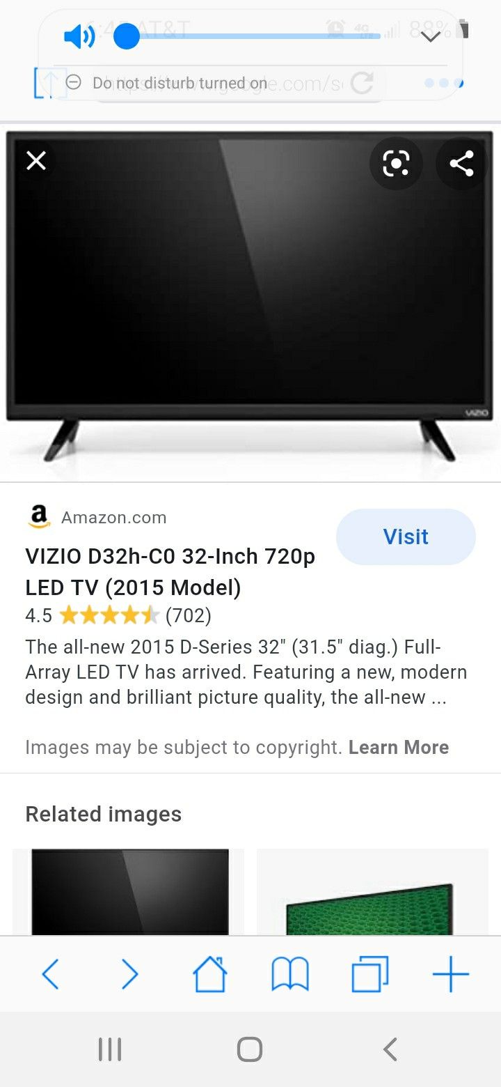 32 In Vizo Smart TV