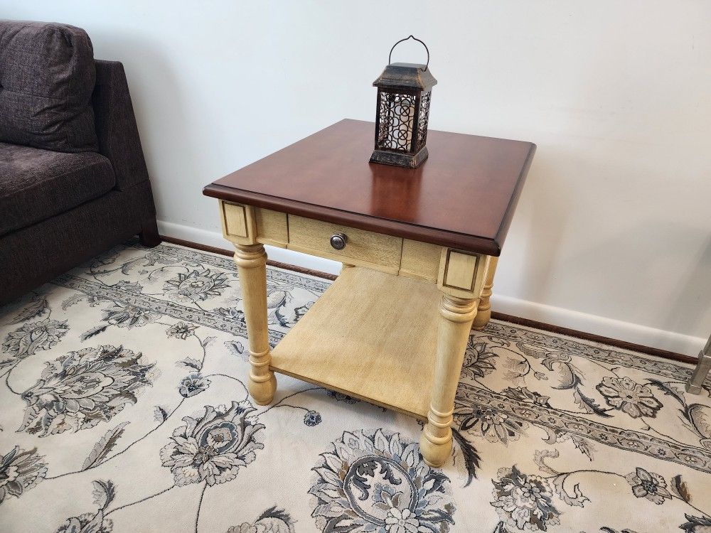 Brand New Large Wood End Table 