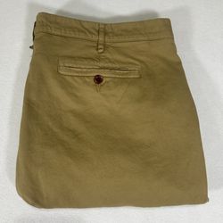 Orvis Signature Collection Twill Trousers Khaki Pants Stretch Flat Front 38x30