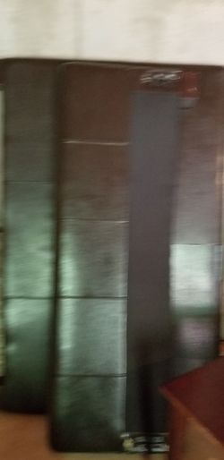 Leather full size bed