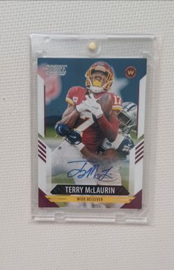 RARE 2021 PANINI TERRY McLAURIN AUTOGRAPHED CARD #81
