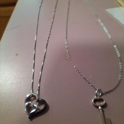 Tiffany & Company Key Neckless also Heart Sapphire and diamond Neckless