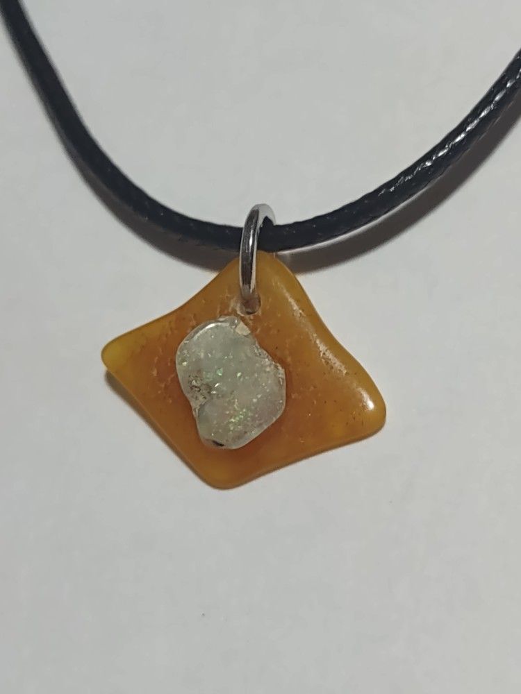 amber opal necklace