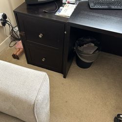 Office Furniture Desk, File Cabinet And Book Sleeve