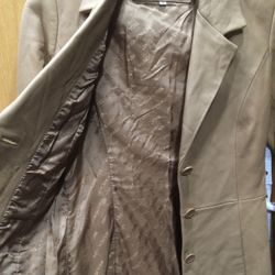 Jones New York Leather Jacket For Women Size M