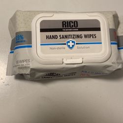 Rico Hand Sanitizer Wipes 80 Pack