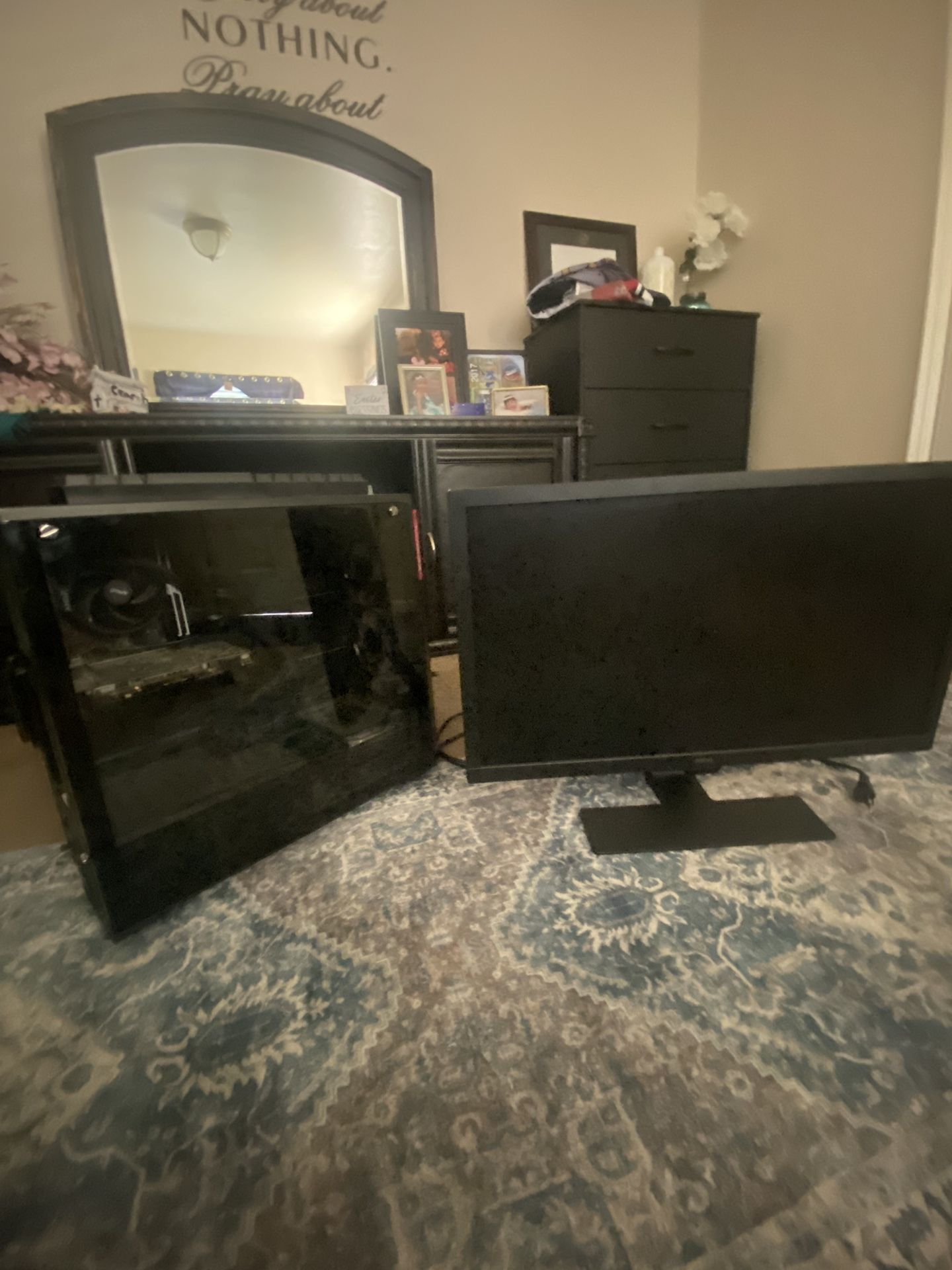 Built PC, Monitor, Red dragon Keyboard 