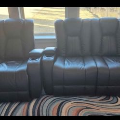 Power Reclining Set – Loveseat & Recliner (LED & USB)