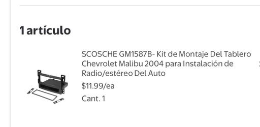 Radio stereo para carro ,malibu 2008,2009