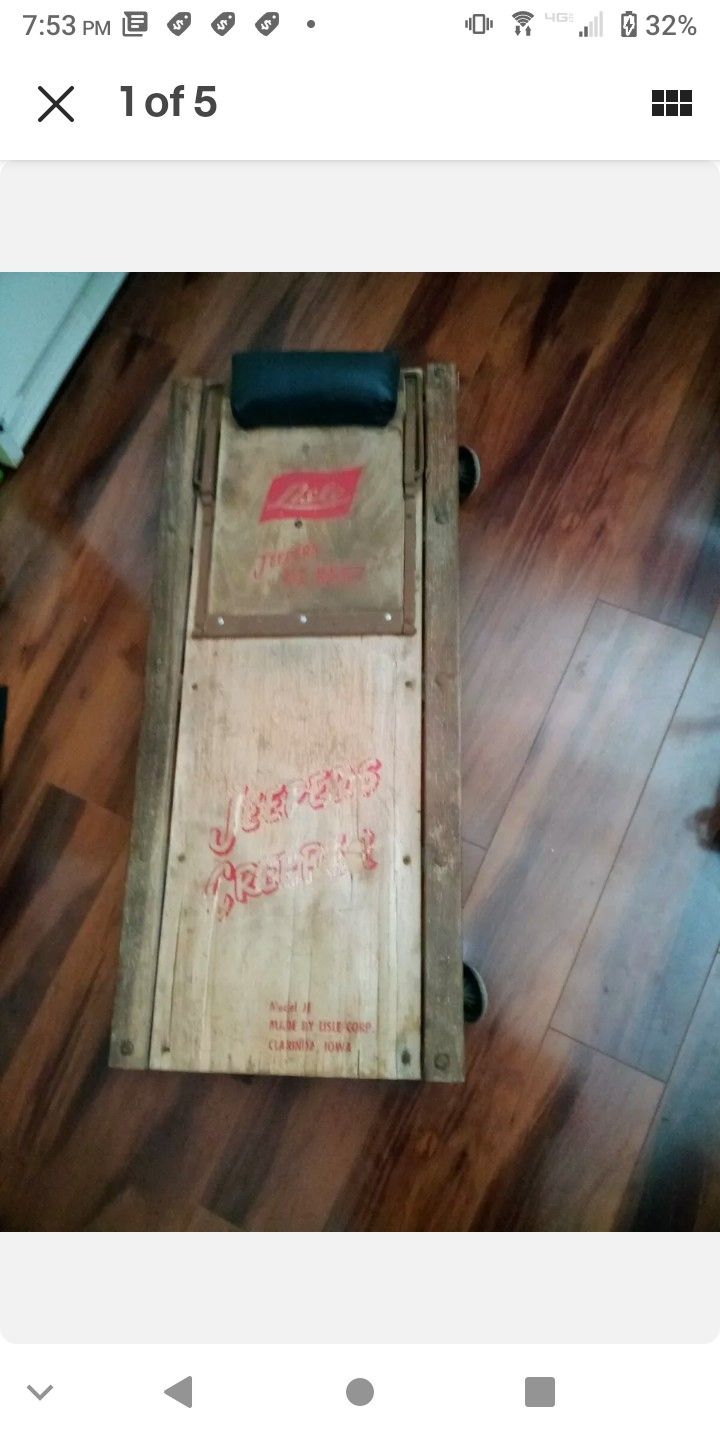Vintage Lisle Jeepers Creeper Automotive E-Z Rest Mechanics Creeper Repair Shop
