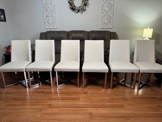 Set de 6 sillas color blanco