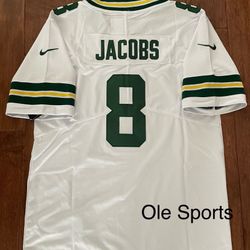 White Green Jacobs Greenbay Jersey 