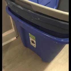 Storage Bins $6 Each All With Lids