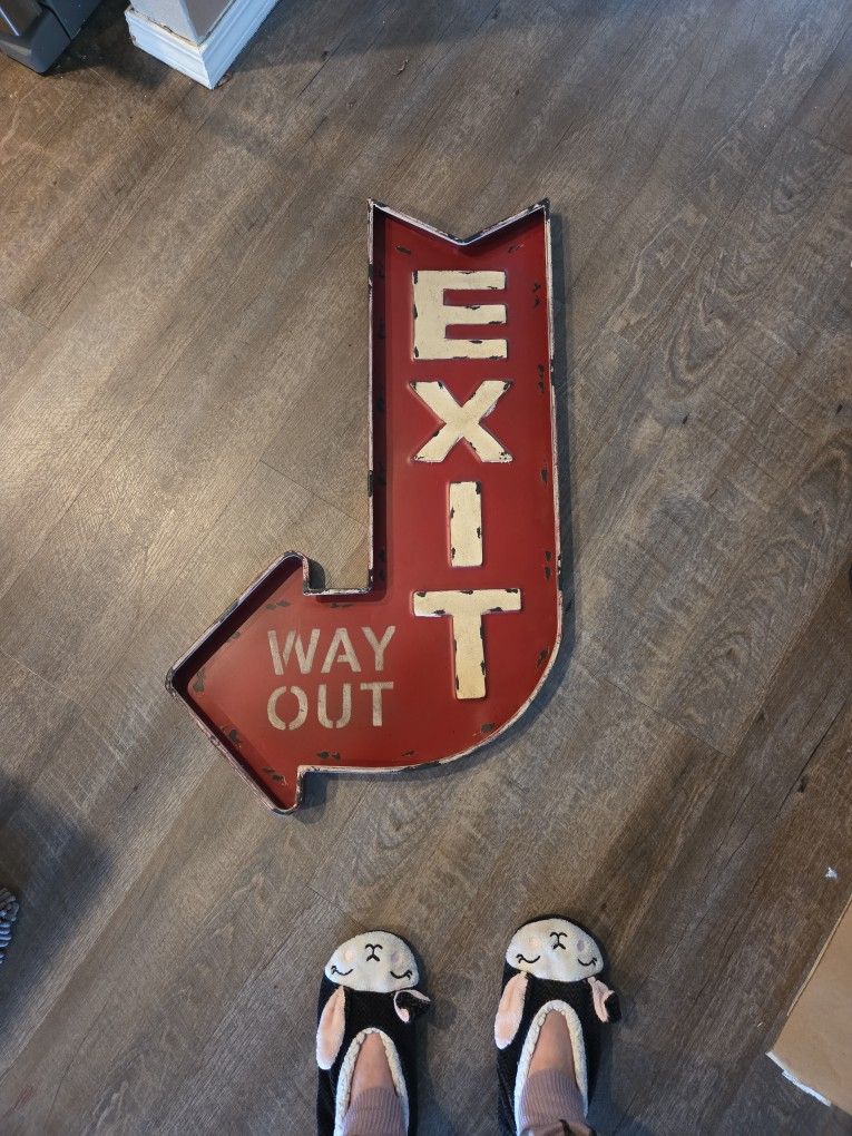 Decorative Exit Sign