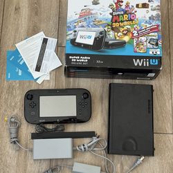 Nintendo Wii U Deluxe 32GB – Console + GamePad + All Cables + Original Box + Inserts