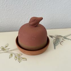 Norpro Terra Cotta Garlic Baker with Garlic Clove Handle 